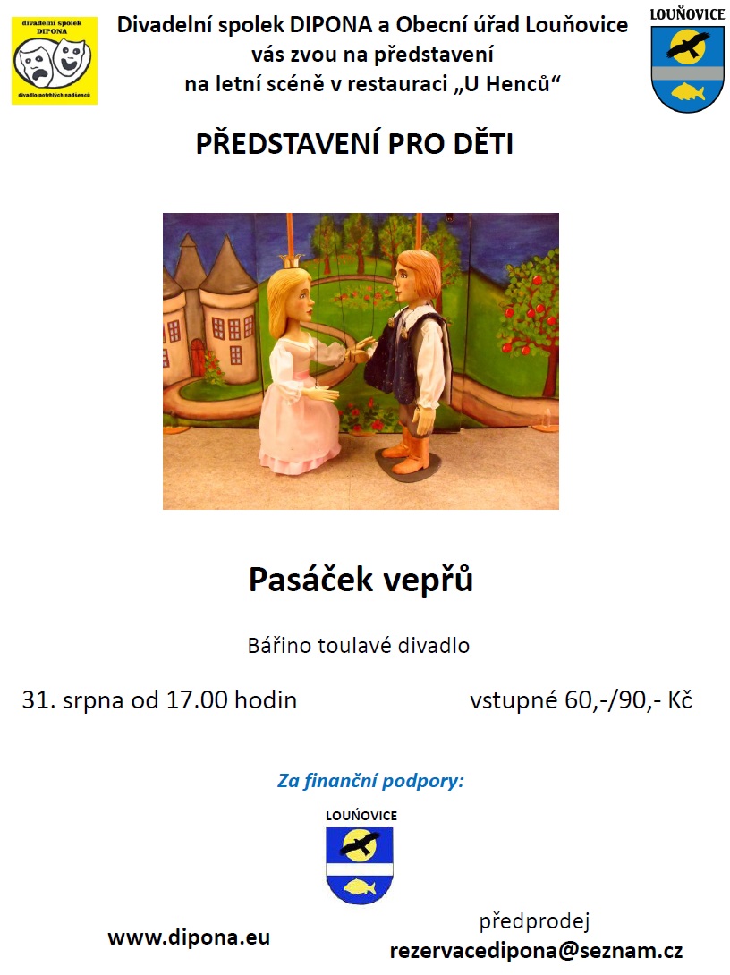 Divadelní představení v Louňovicích 31.8.2025