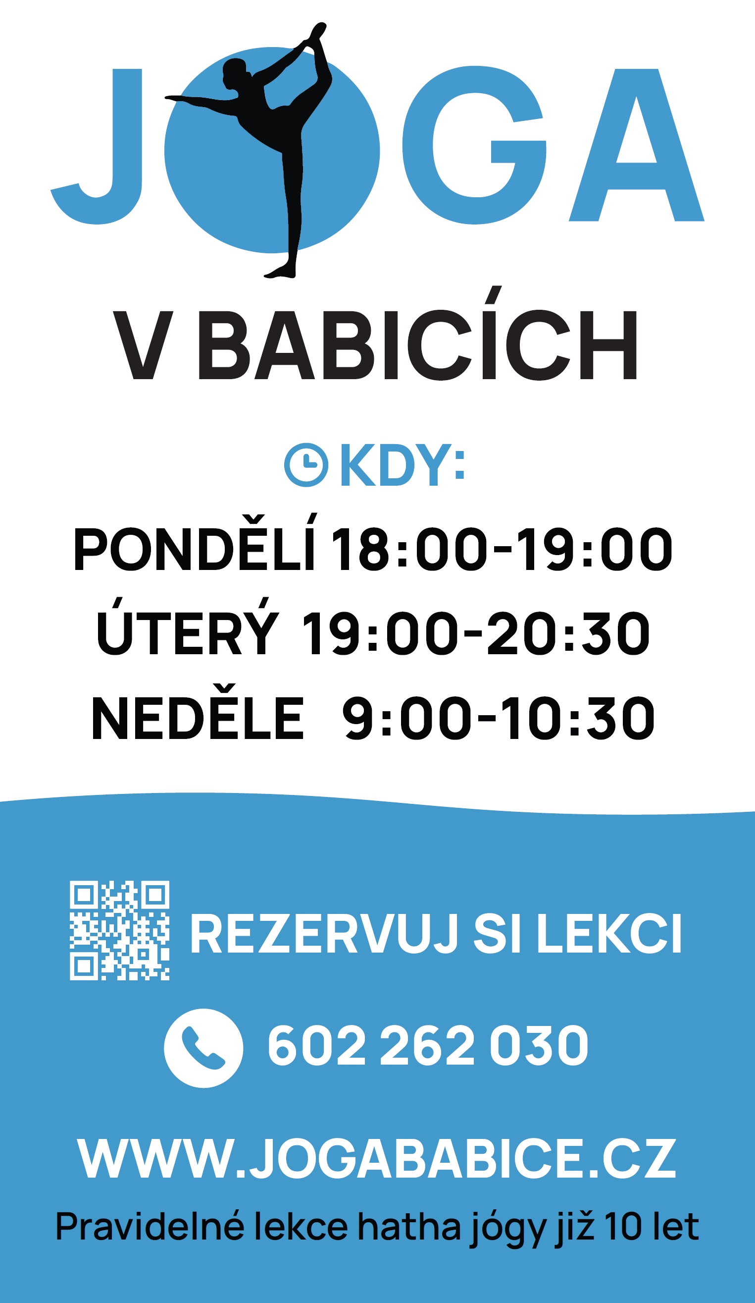 Pravidelné lekce jógy v Babicích v MŠ Dráček