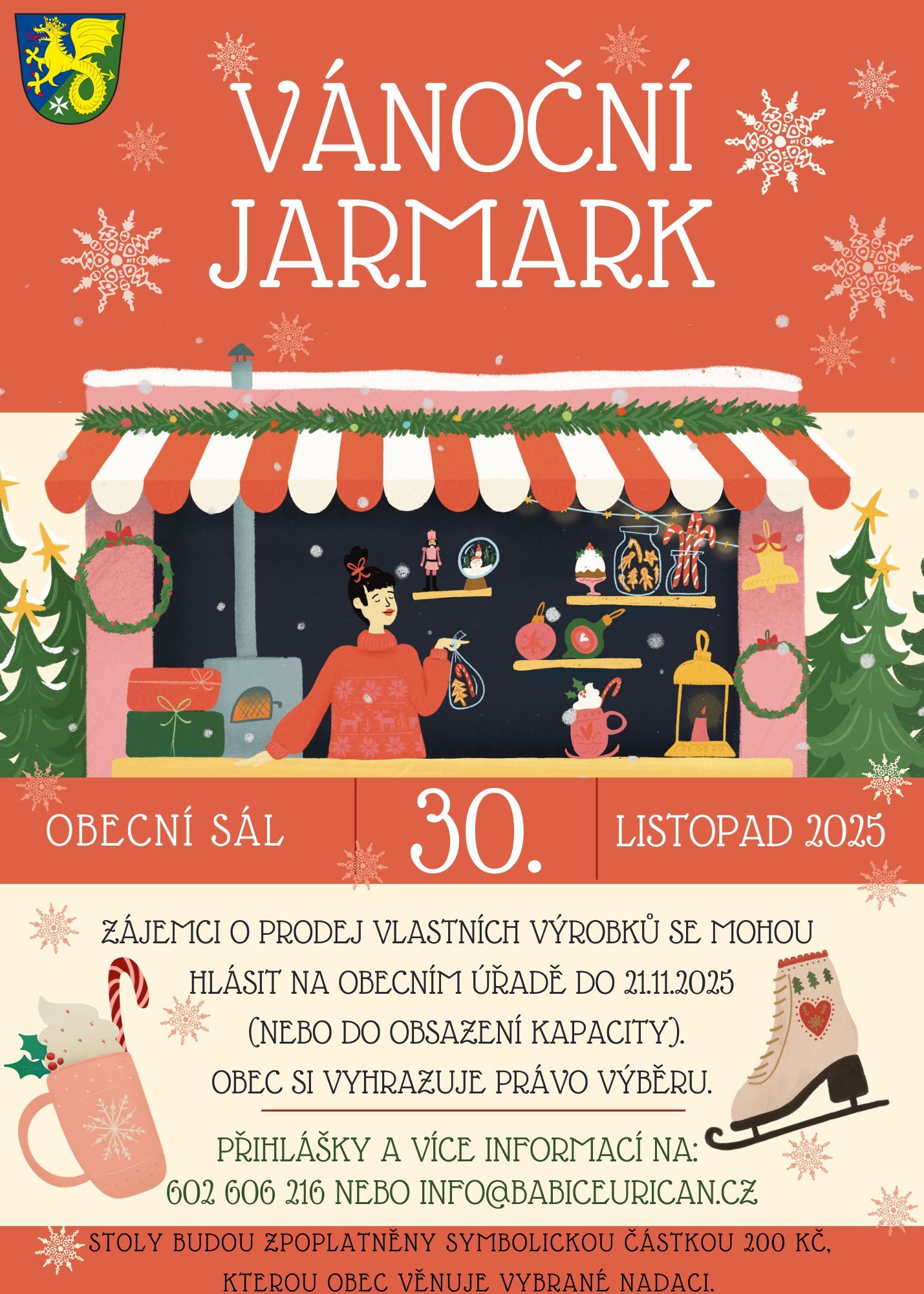 Přípravy na vánoční jarmark 30.11.2025