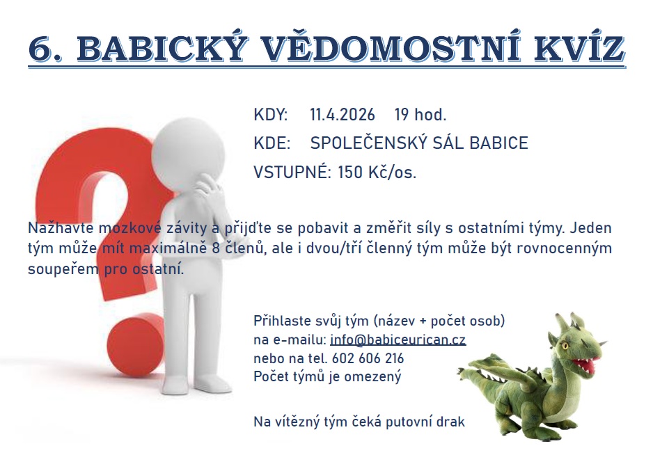 6. Babický vědomostní kvíz