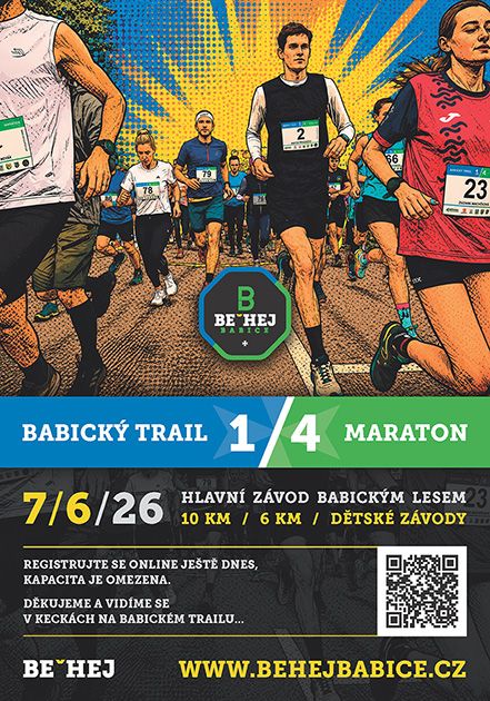 7.6. Babický trail 1/4 maraton 2026