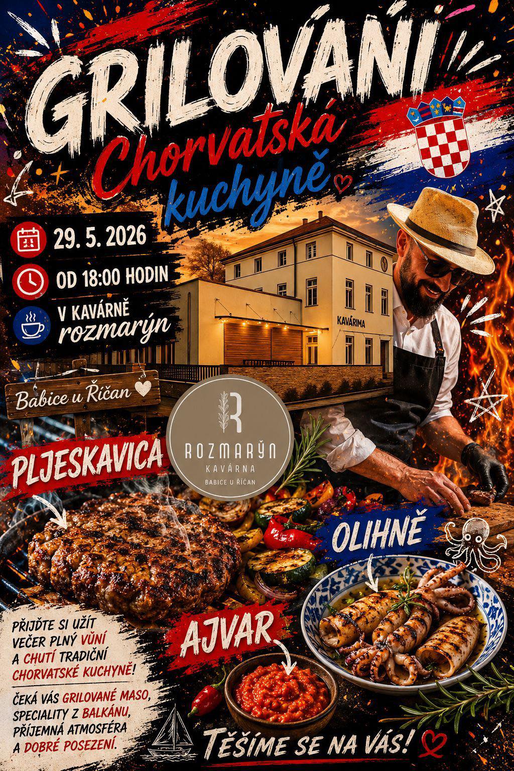 Grilování - chorvatská kuchyně