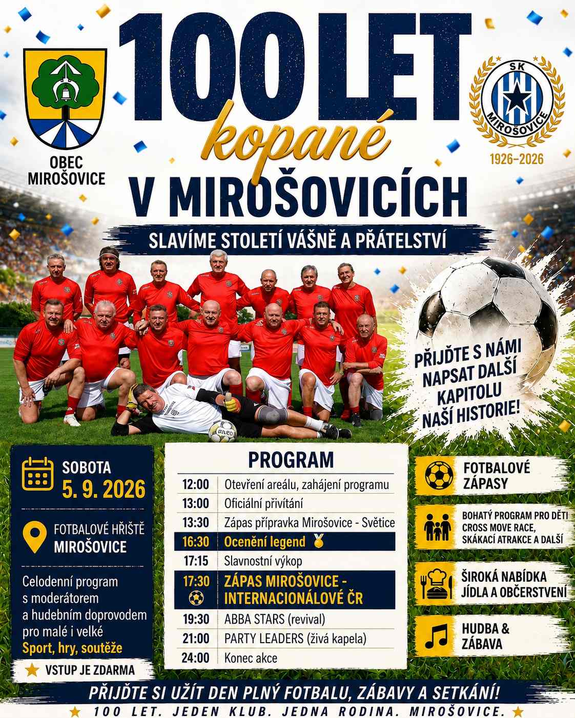 Mirošovice -100 let fotbalu