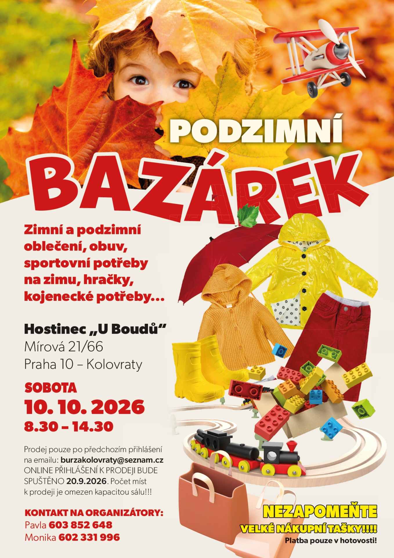 Podzimní bazárek dětského zboží 10.10.2026