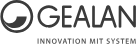 GEALAN bedrijfslogo met de slogan Innovatie als systeem.