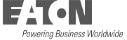 Eaton logo with the tagline Powering Business Worldwide.
