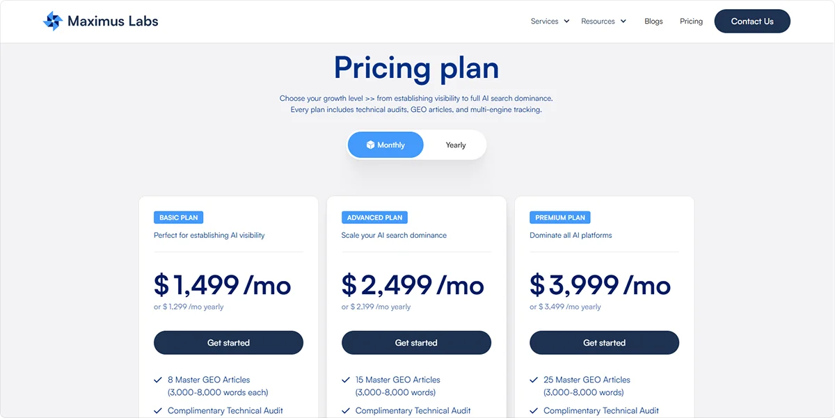 maximus-labs-pricing