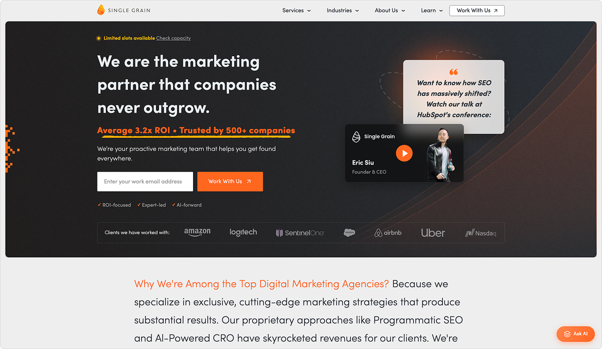 single-grain-homepage