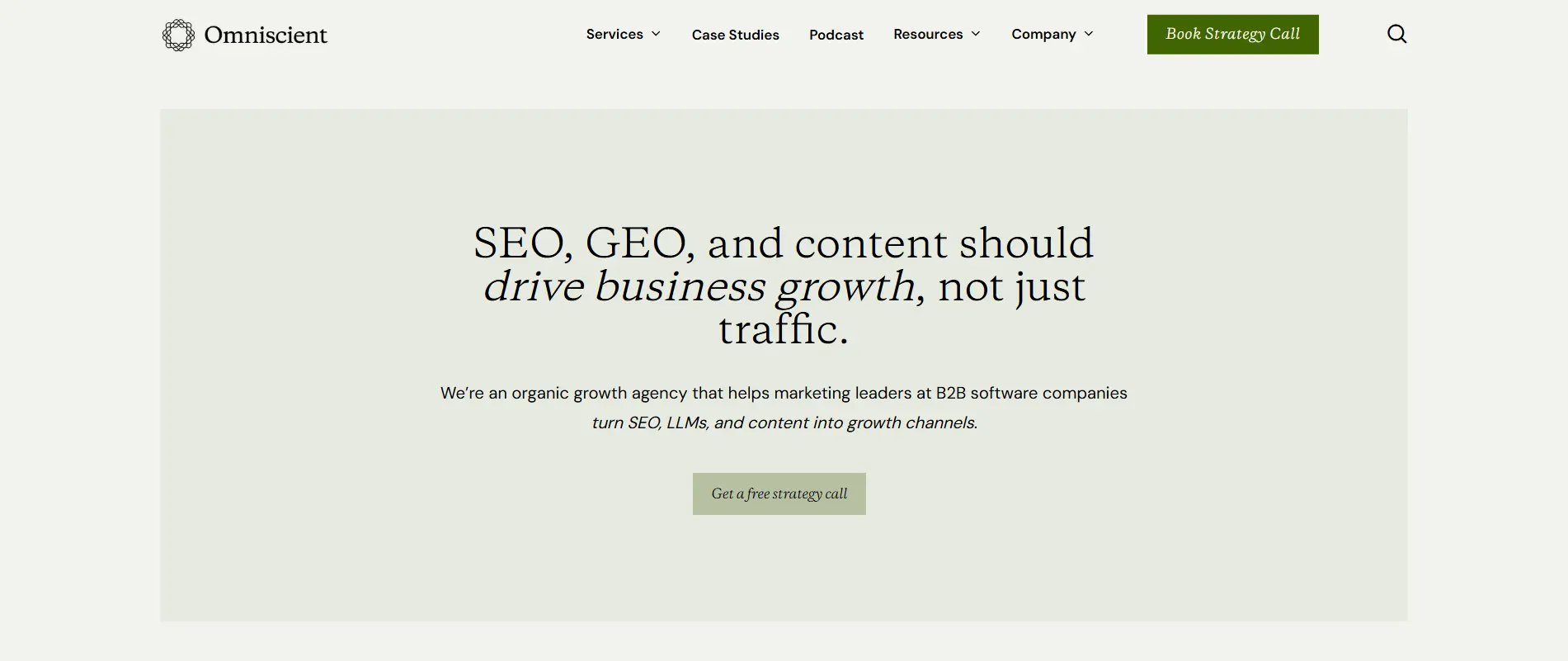 Omniscient digital homepage