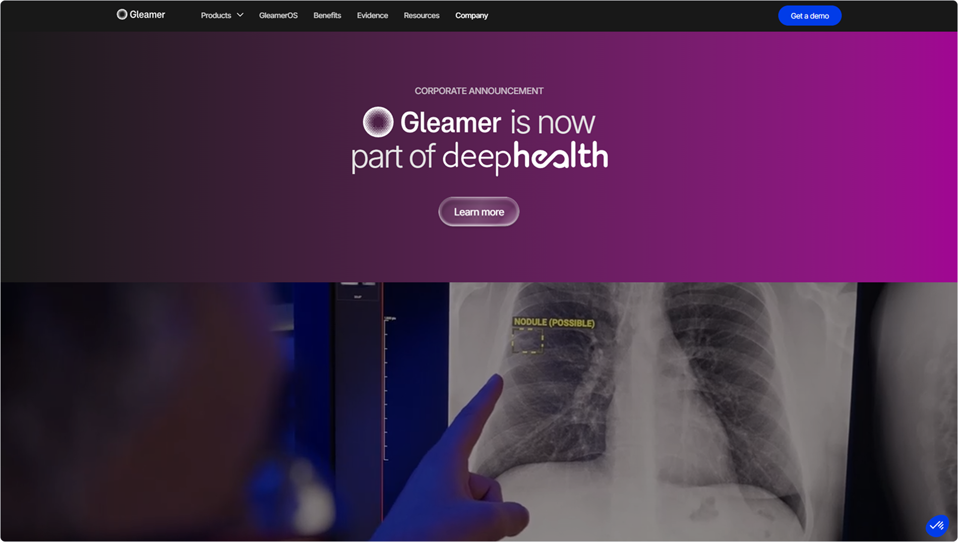 gleamer-homepage