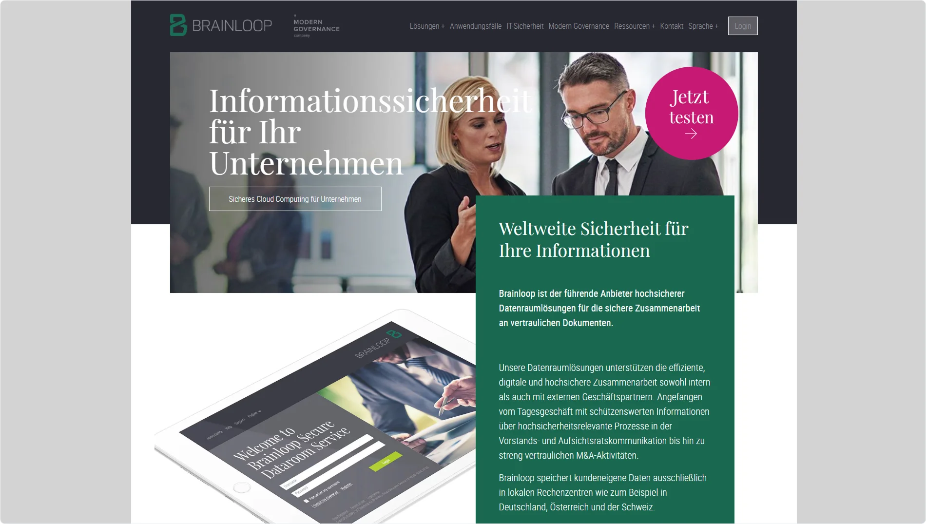 brainloop-homepage