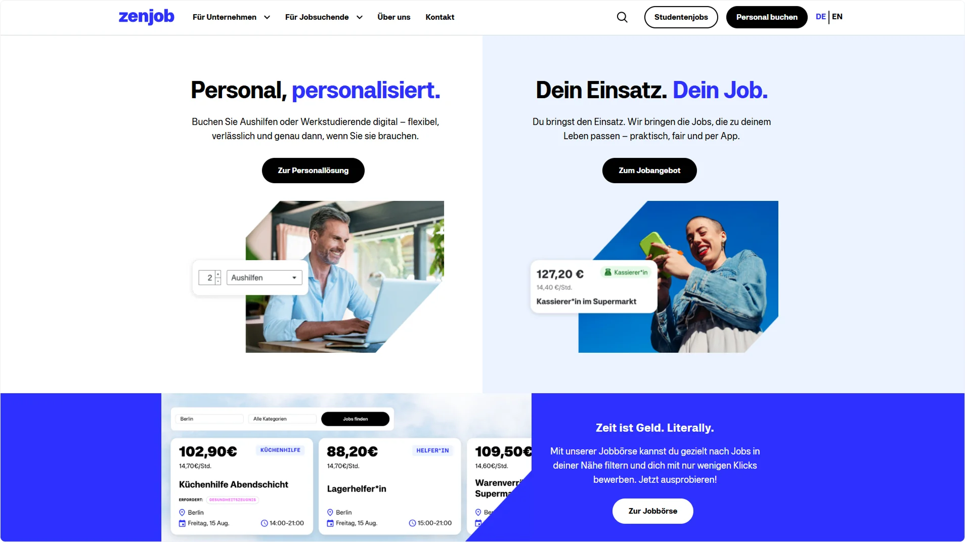 zenjob-homepage
