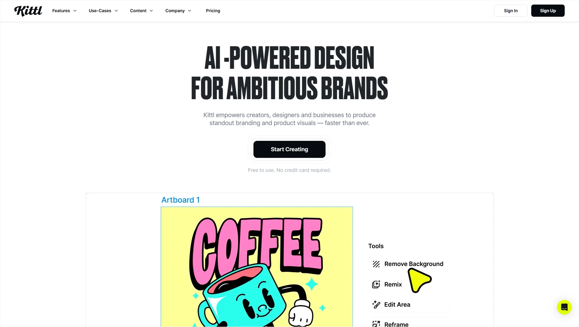 kittl-homepage