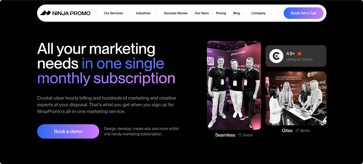 Ninja Promo Homepage