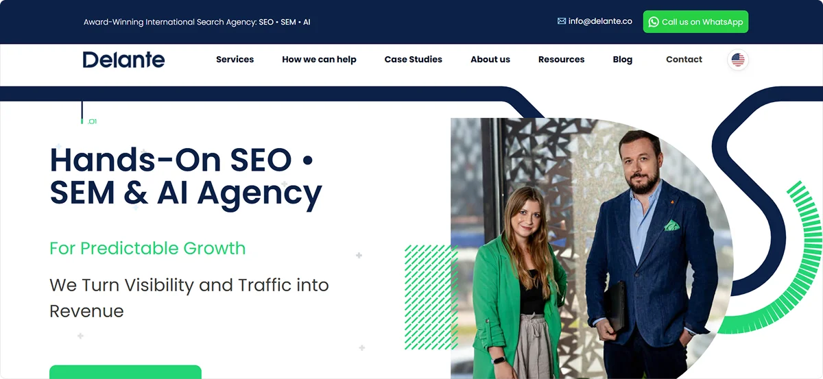 Delante Homepage