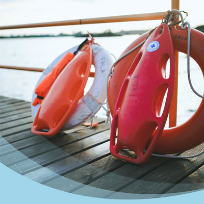 water safety life preserver equipment