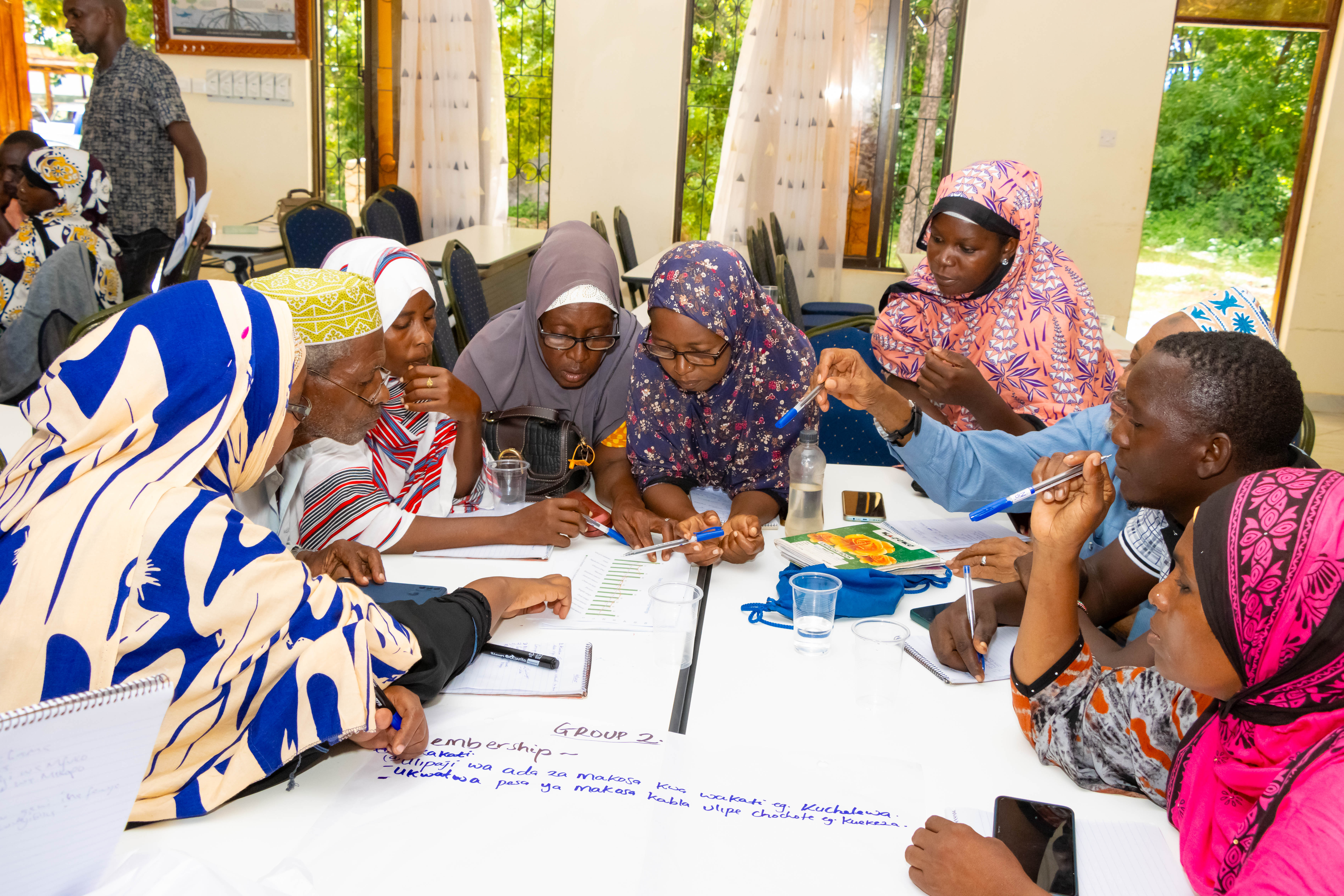 working in mangrove fields