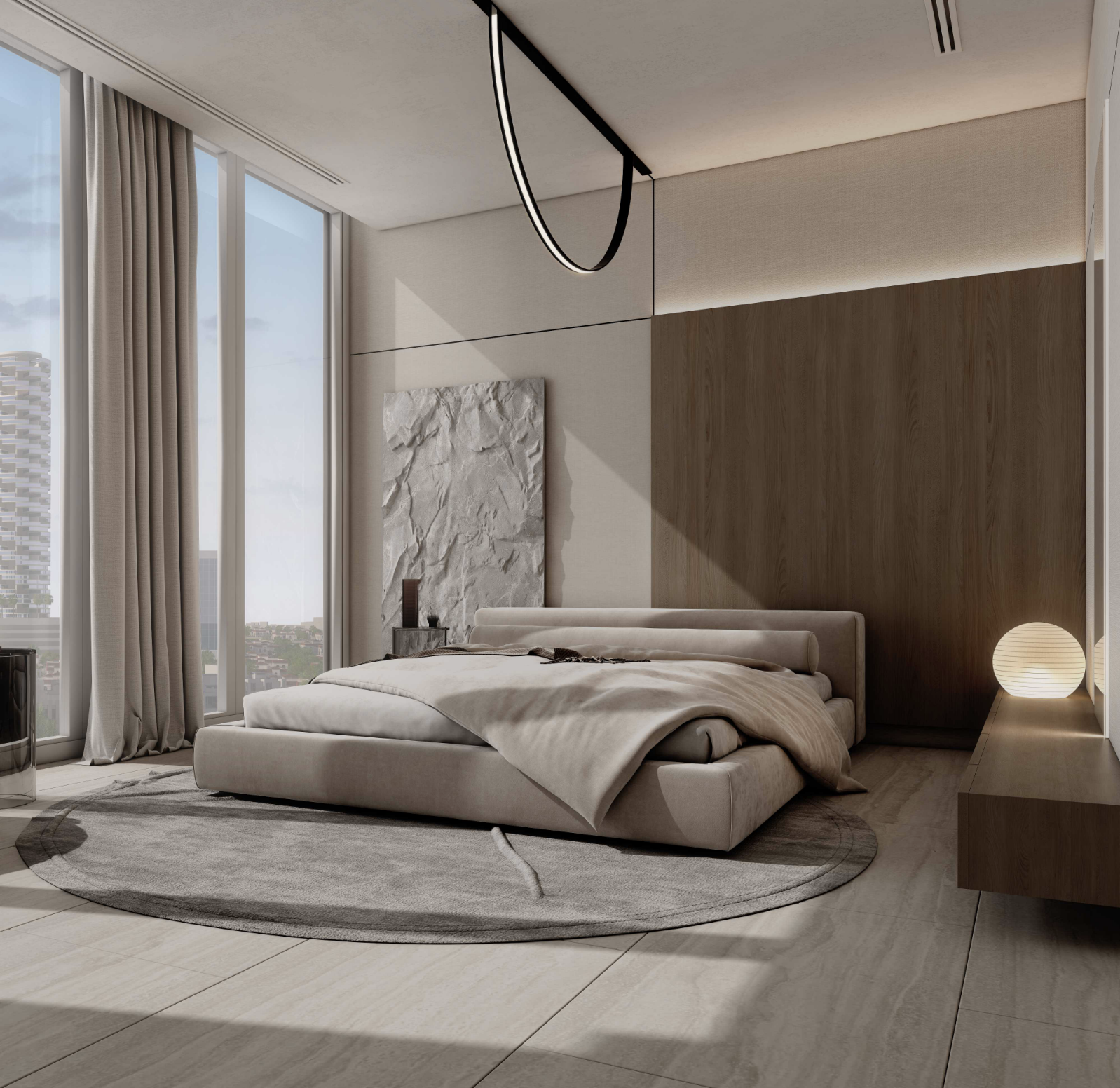 Schlafzimmer-Rendering in SVN Urban Living