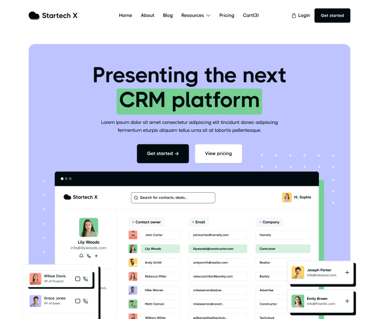 Startech X - Home V3 Page - Home Page - Tech Startup Webflow Template