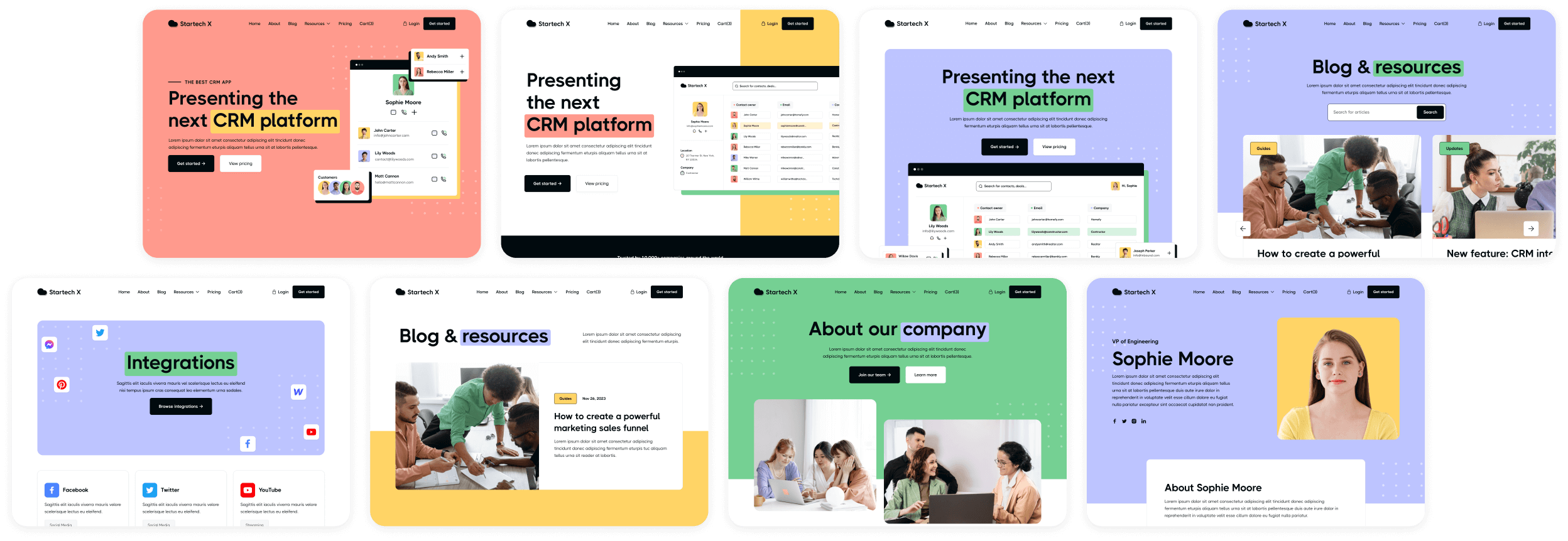 Startech X - Buy Now On Webflow - Home Page - Tech Startup Webflow Template