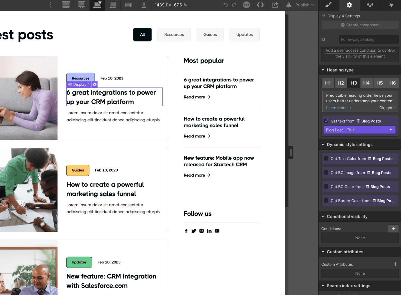 CMS Content - Startech X Webflow Template