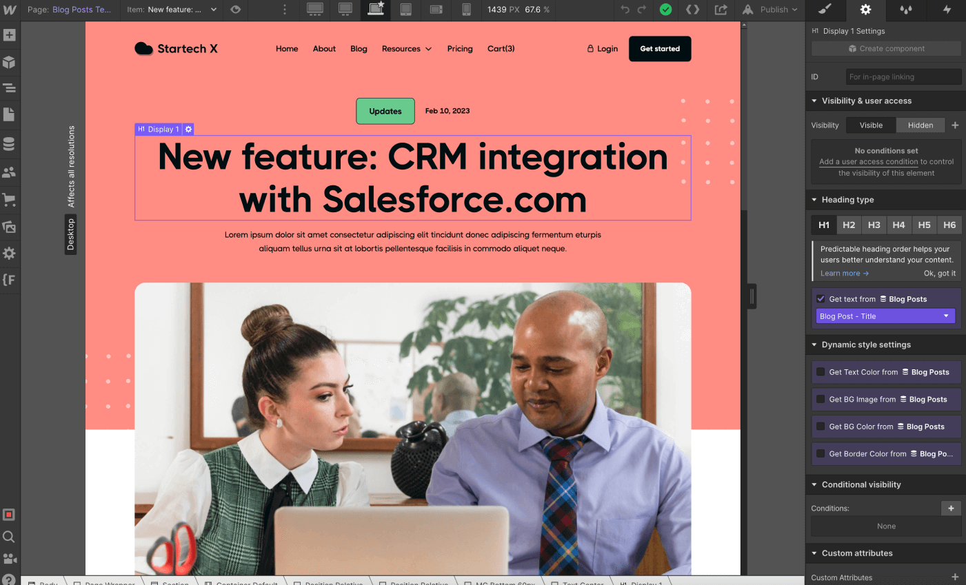 CMS Page - Startech X Webflow Template