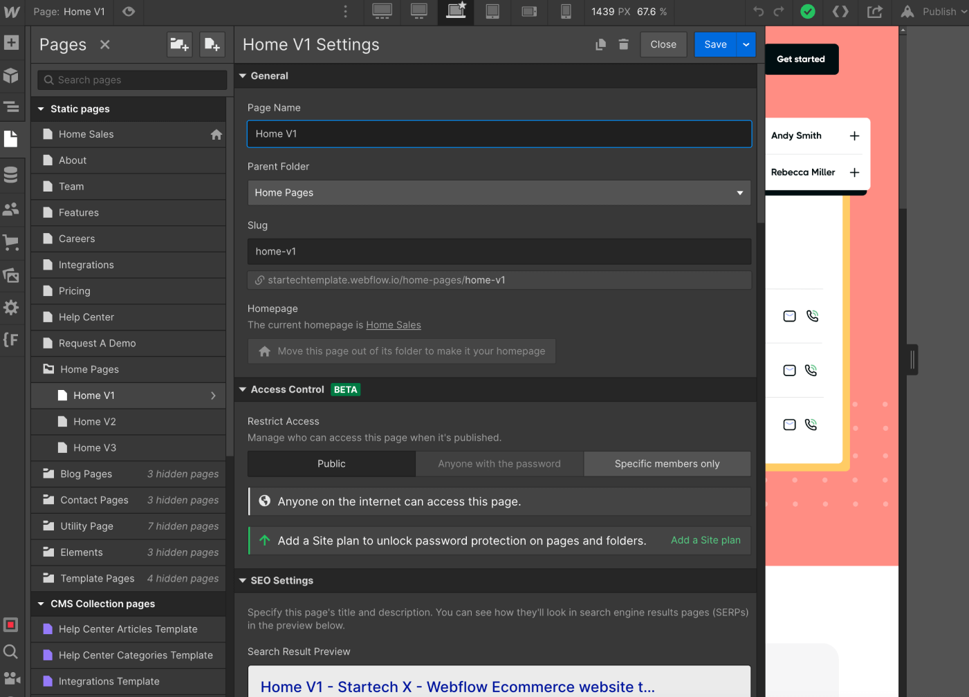 SEO - Startech X Webflow Template