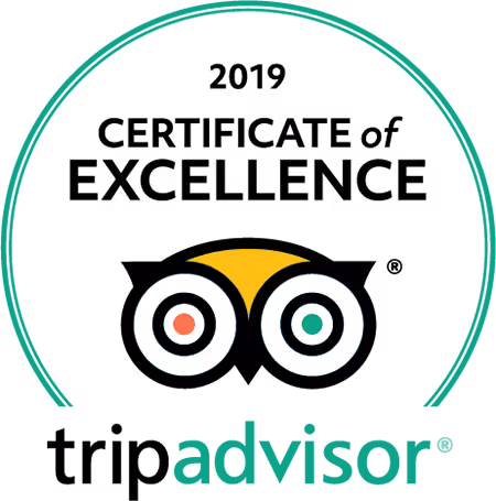 Tripadvisor Certificate of Excellence 2019 logo