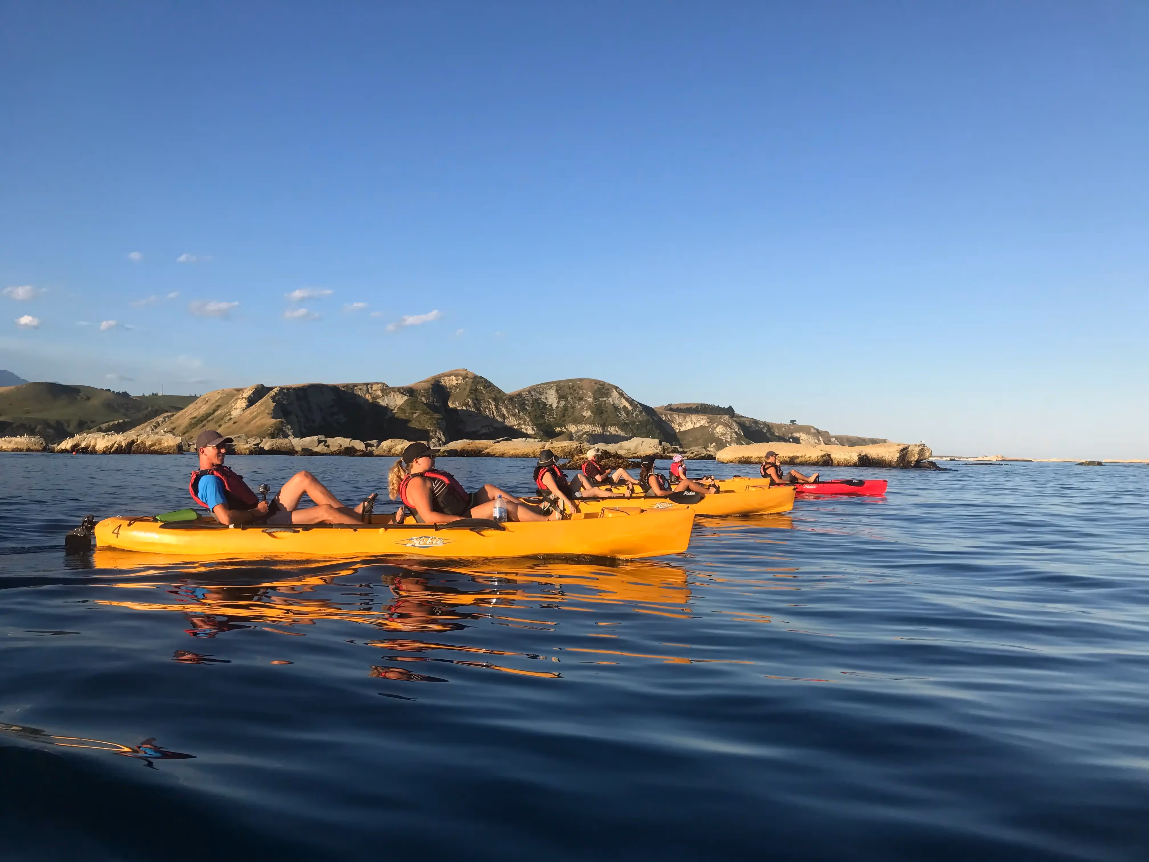 Kayaks on the water