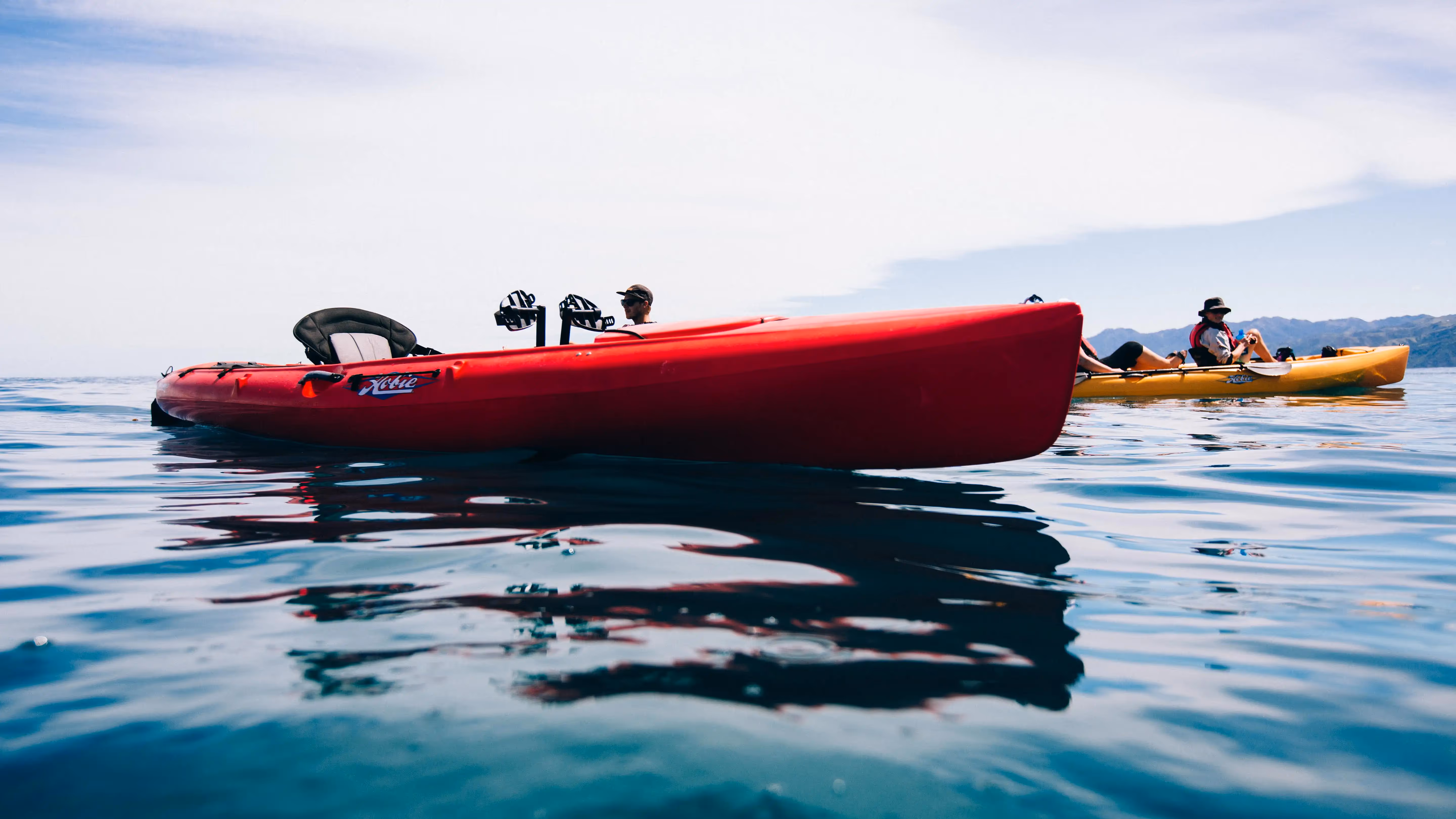 Kayaks on the water