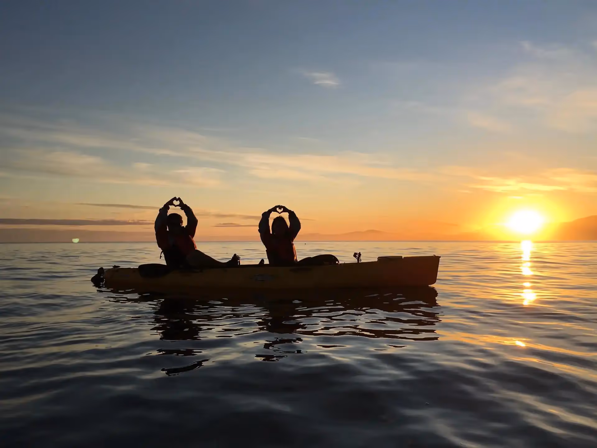 Kayaks on the water