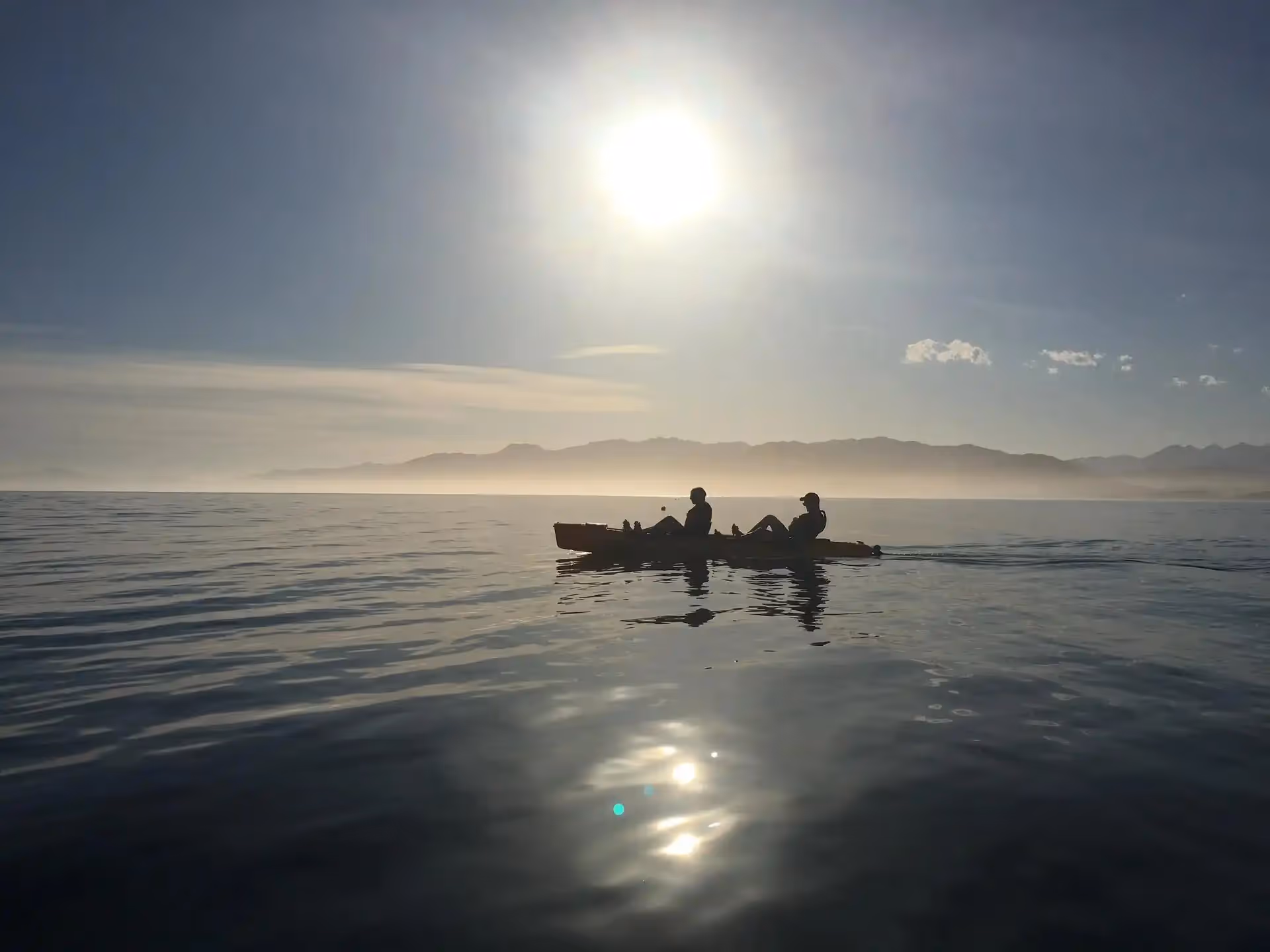 Kayaks on the water