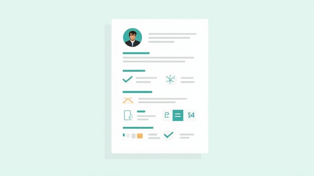 A professional setting up their home office for a remote video interview, with a laptop, ring light, and a clean background.