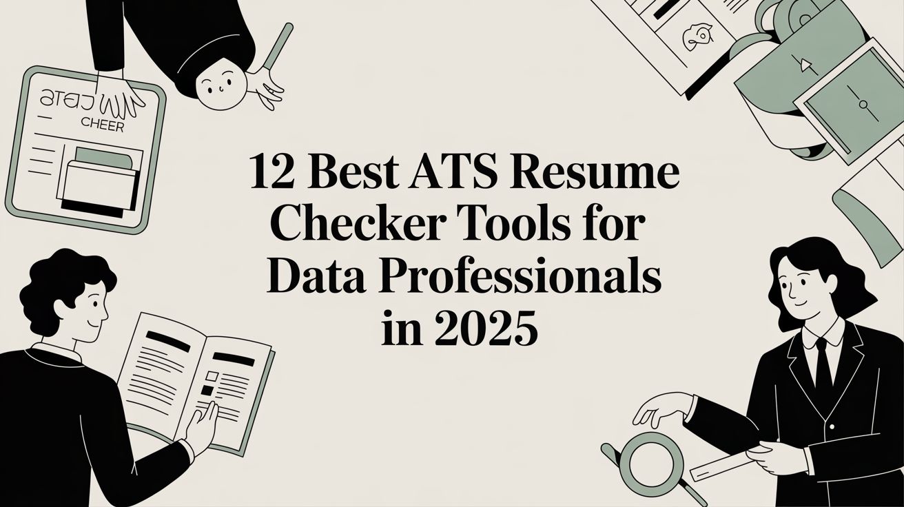 12 Best ATS Resume Checker Tools for Data Professionals in 2025