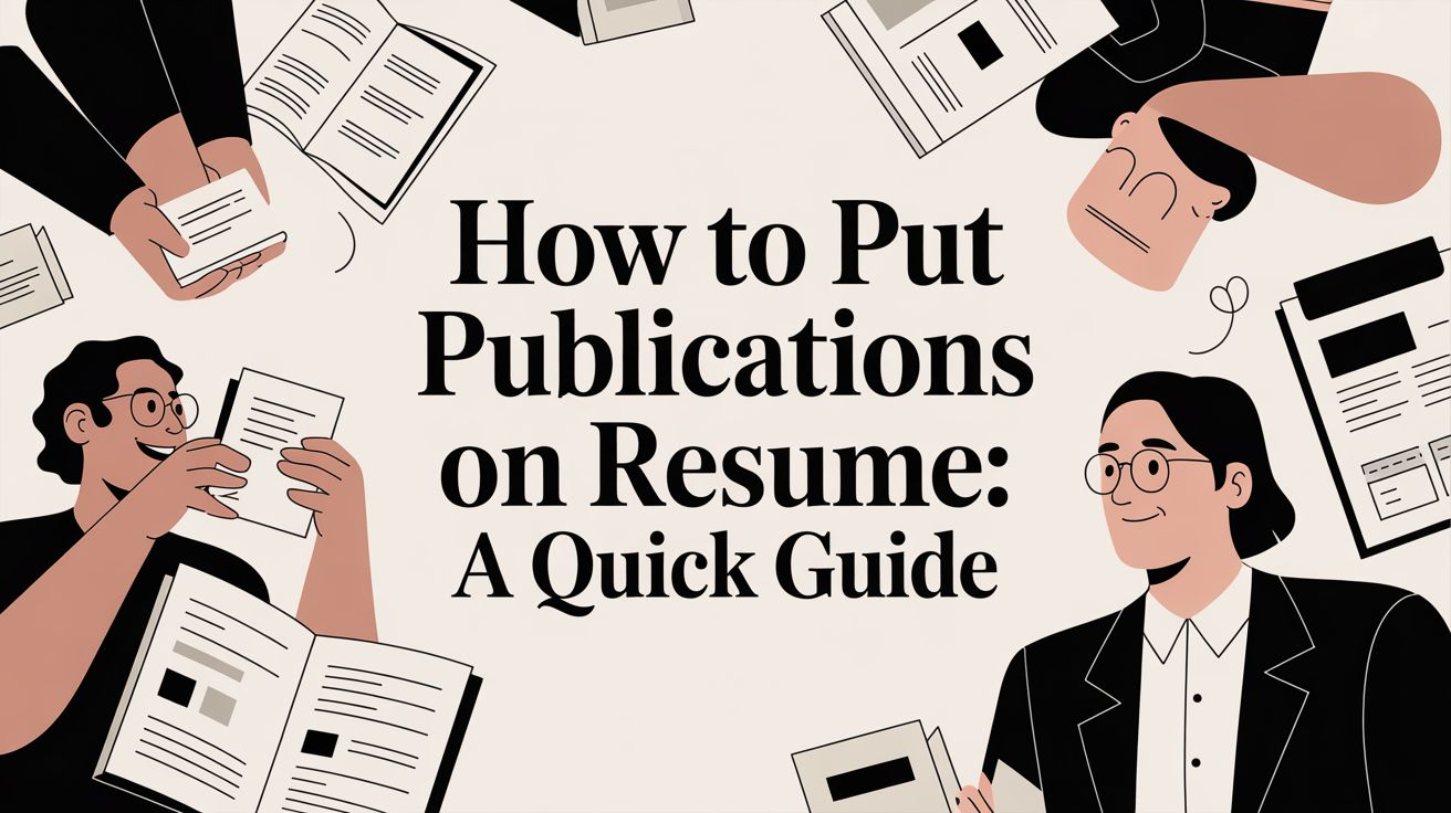 How to Put Publications on Resume: A Guide for Data Professionals