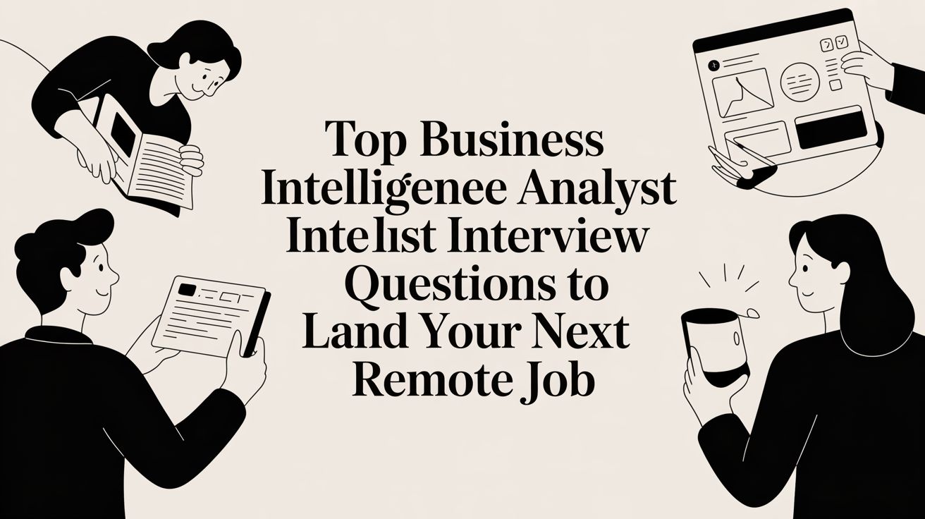 Top Business Intelligence Analyst Interview Questions to Land Your Next Remote Job