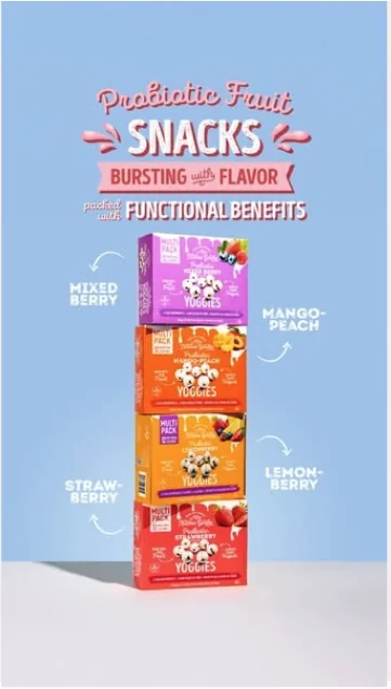 Nature's Garden probiotic fruit snacks ad