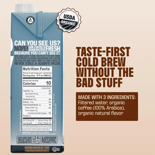 Wandering Bear cold brew social ad