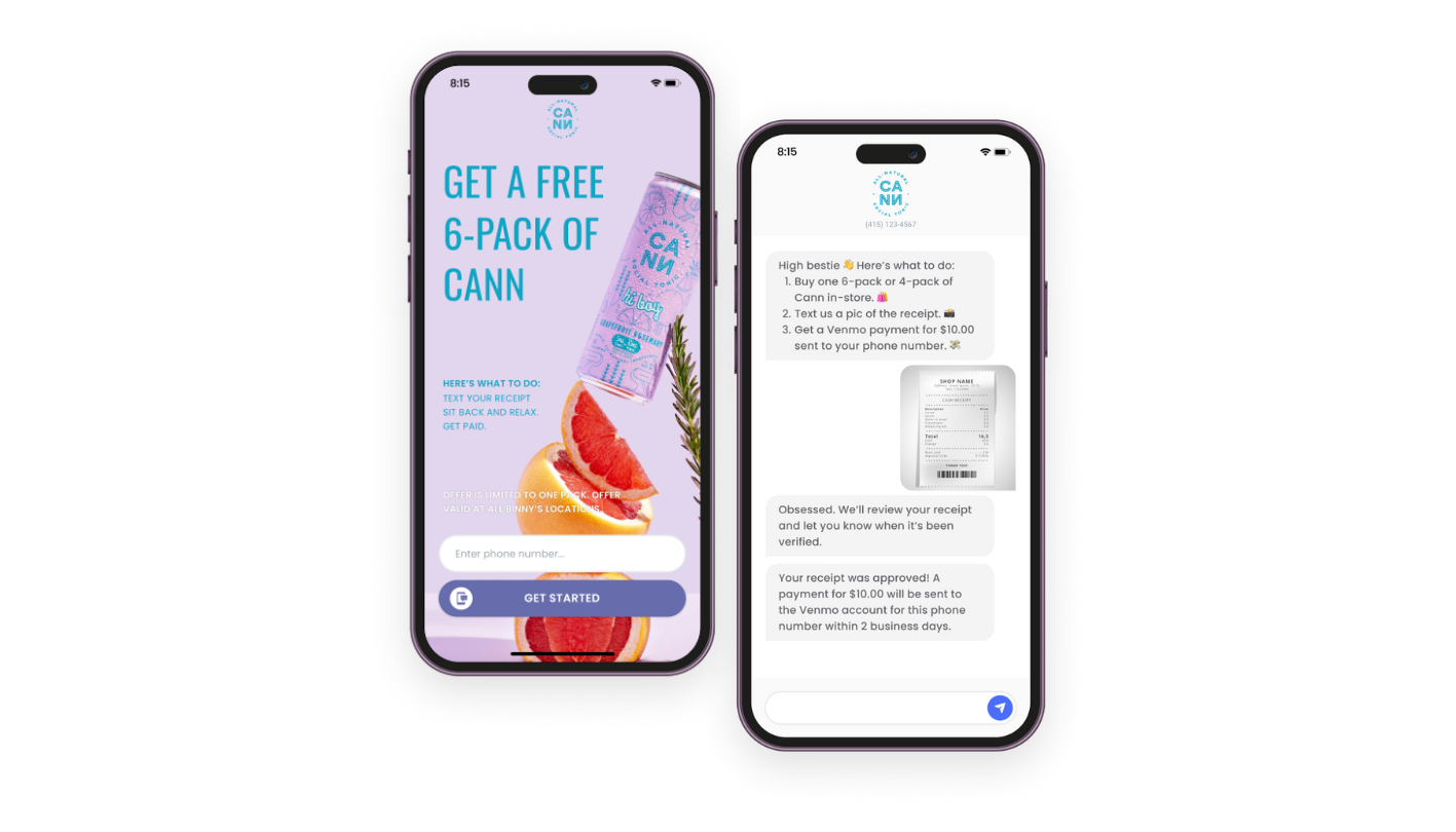 Cann uses Brij to power their rebate campaigns. 