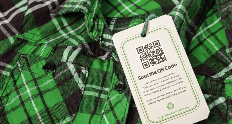 QR code on tag