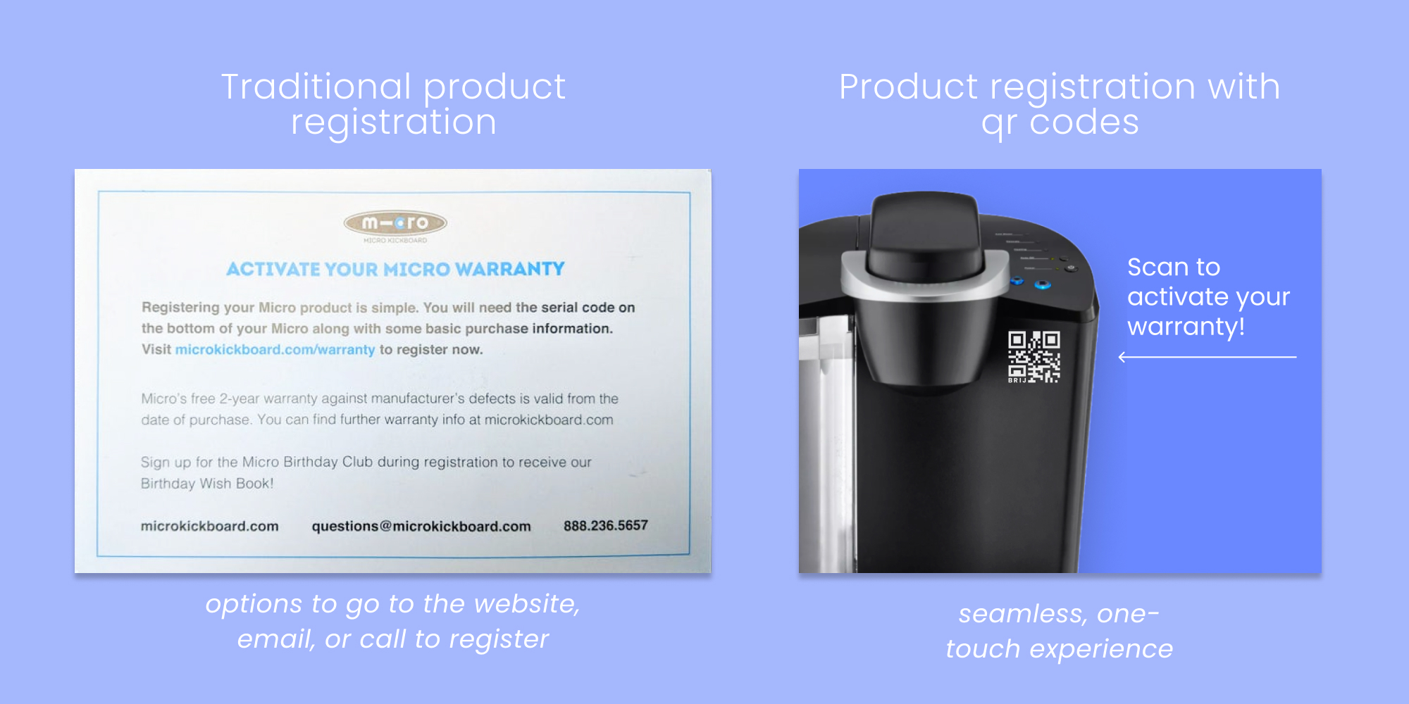 Registration comparison