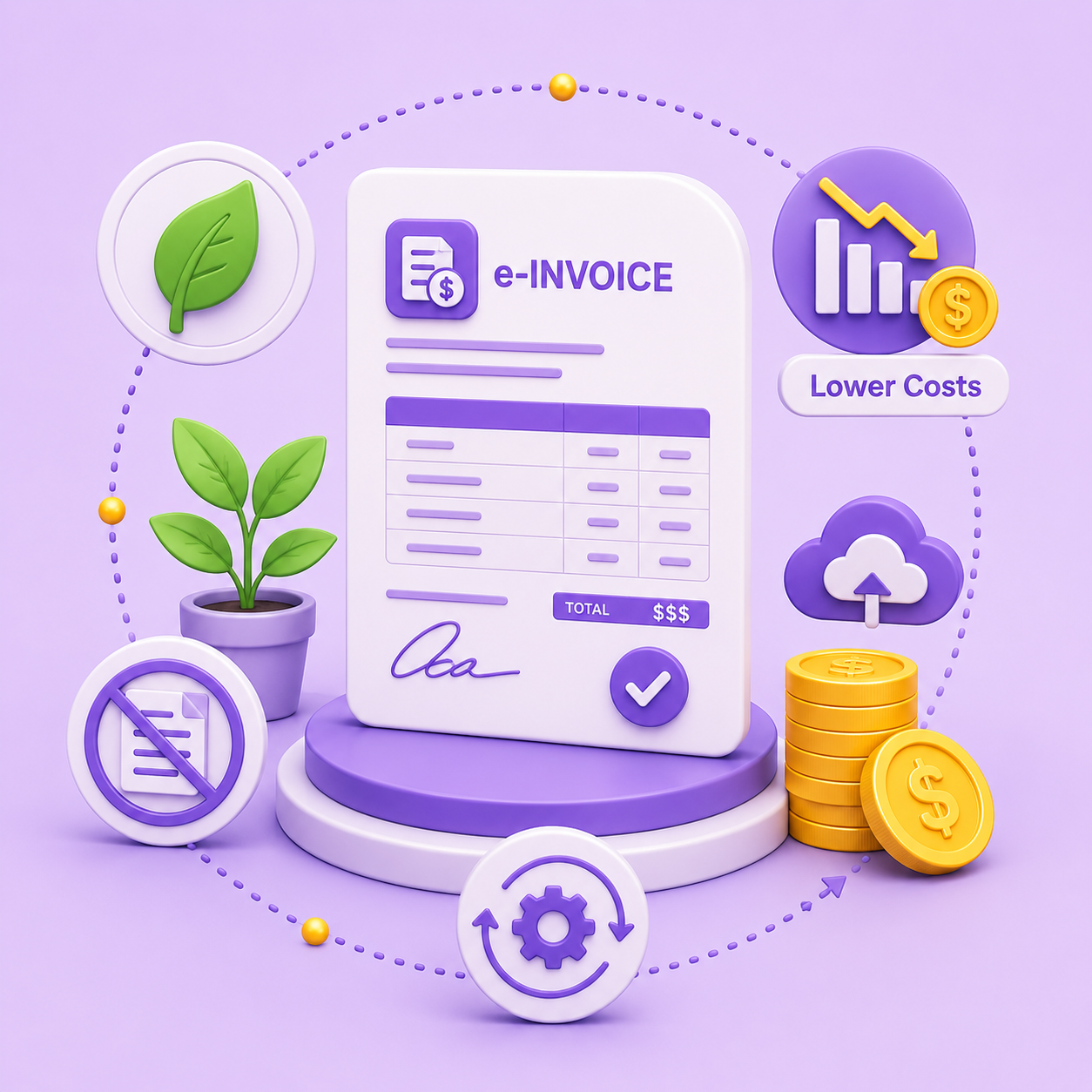 Thumbnail for How E-Invoicing Helps Businesses Reduce Costs While Achieving Sustainability Goals