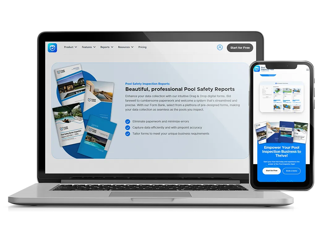 A laptop and smart phone devices using smart sites