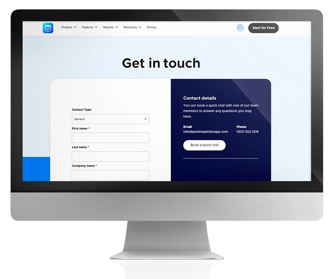 A video showing Contact us form working on smart sites