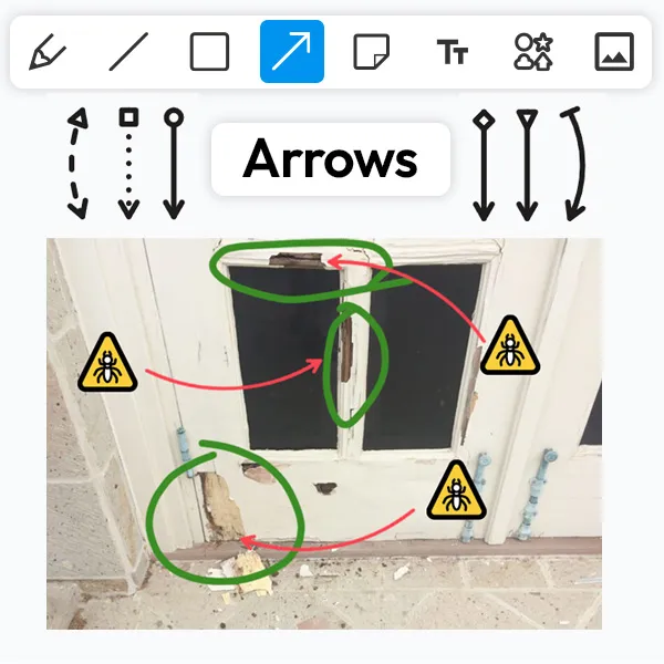 Arrow Tool Example in FormSketch