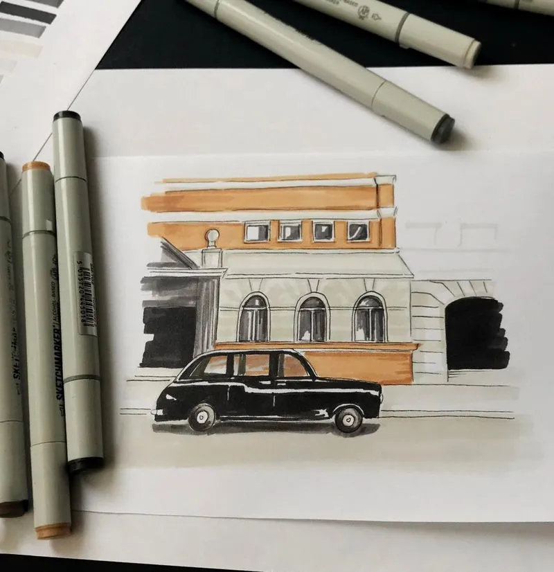 Галерея учнів курсів за напрямом «Скетчинг маркерами»