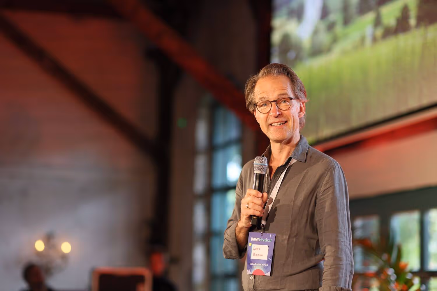 Lars Zirpins beim Vortrag