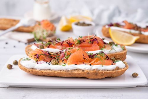 Breakfast Toast with Skyr and Smoked Salmon