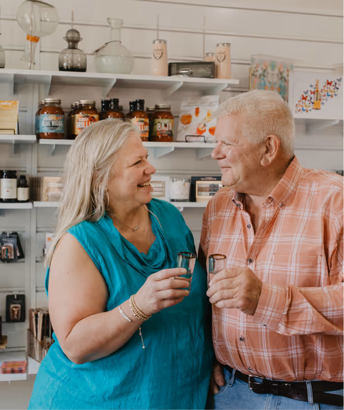 Chattanooga's Kitchen Collection owners toast tequila.