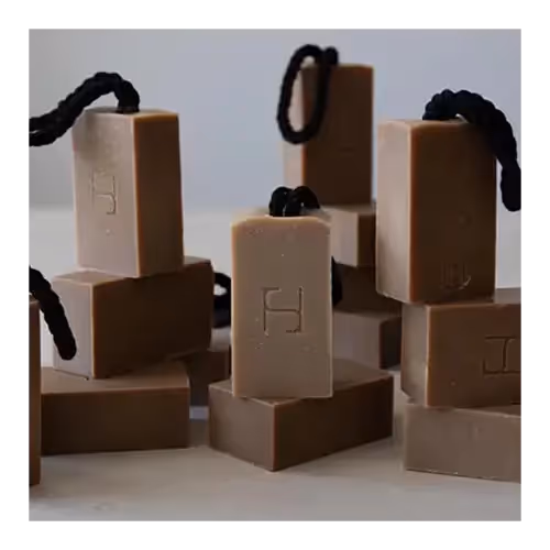 ByTide exfoliating hand soap with a rope.